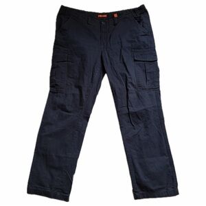 Joe Fresh Navy Dark Blue Cargo Pants Straight Leg Workwear Utility Streetwear